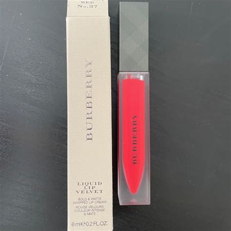 burberry no 37 regiment red liquid lip velvet 6ml|Burberry Liquid Lip Velvet in Regiment Red No. 37 .